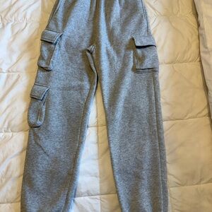Gray Cargo Sweatpants